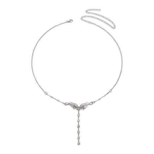 Brass Waist Chain silver color plated for woman & with rhinestone Length Approx 67.5 cm Sold By PC