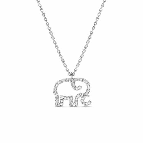Mesing Ogrlica, s 5cm Produžetak lanac, Slon, pozlaćen, ovalni lanac & za žene & s Rhinestone & šupalj, više boja za izbor, Dužina Približno 45 cm, Prodano By PC