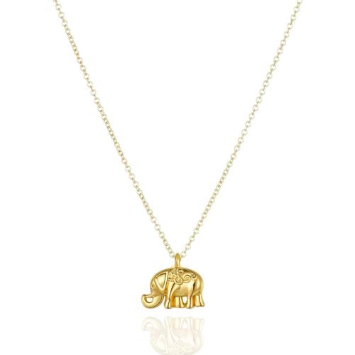 Zinc Alloy Necklace with 5cm extender chain Elephant plated fashion jewelry & for woman Length Approx 45 cm Sold By PC