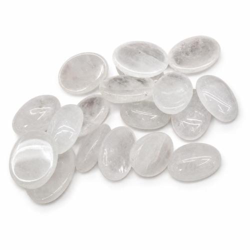 Természetes Quartz Cabochon, Törlés Quartz, Ovális, DIY & különböző méretű a választás, Által értékesített PC