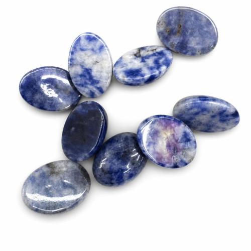 Blue Spot flat back cabochon Oval polished DIY Sold By PC