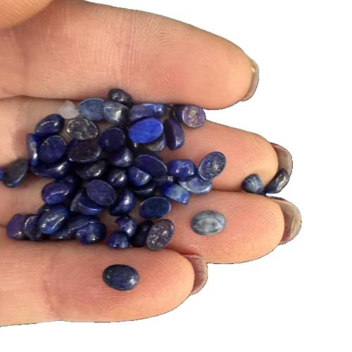 misto de pedras semi-preciosas cabochão plano, Oval, polido, DIY & materiais diferentes para a escolha, 4x6mm, vendido por PC