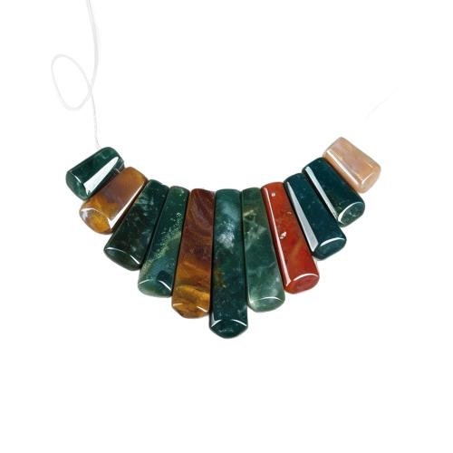 Gemstone Graderad hängande pärlor, Ädelsten, Trapets, DIY & olika material för val, 95x40x5mm, 11PC/Ställ, Säljs av Ställ