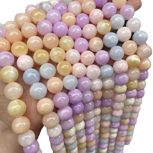Natural Jade Beads Pale Brown Jade Round DIY mixed colors Sold Per 38 cm Strand