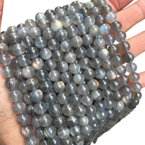 Natural Labradorite Beads Round DIY Sold Per 38 cm Strand