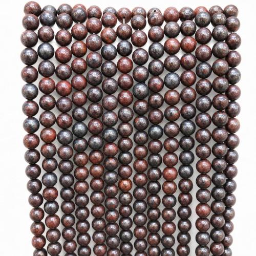 Gemstone Jewelry Beads Jasper Brecciated Round DIY Sold Per Approx 38 cm Strand