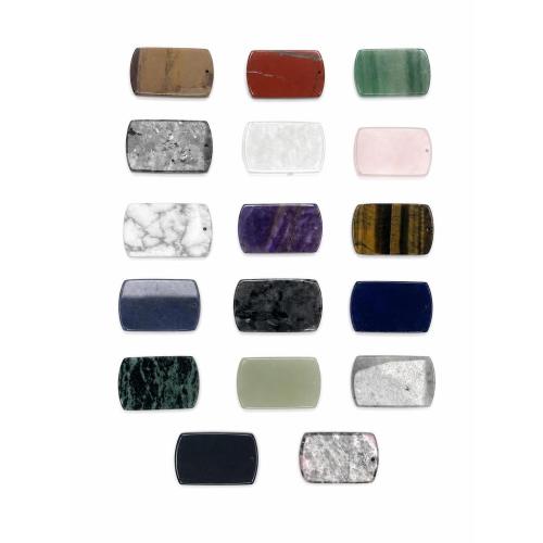 Gemstone Jewelry Pendants Rectangle DIY Sold By PC