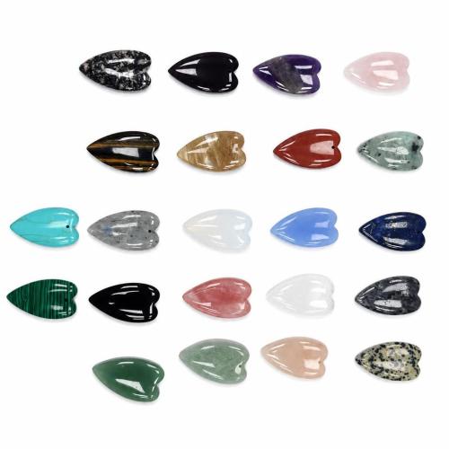 Gemstone Jewelry Pendants Heart DIY Sold By PC