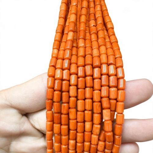 Prirodni Coral perle, možete DIY, 6x4mm, Prodano Per Približno 38 cm Strand