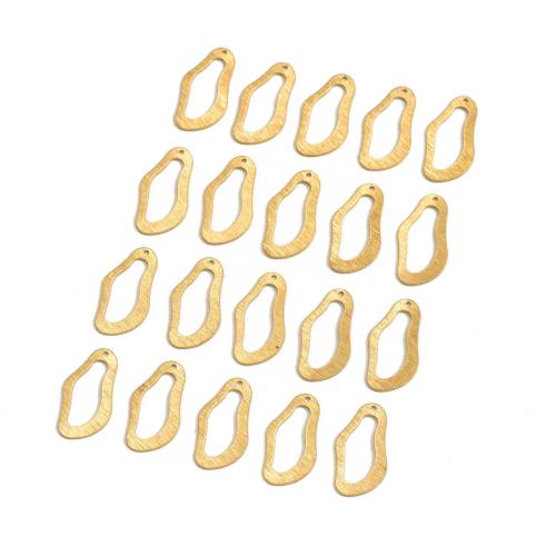 Μενταγιόν Brass Κοσμήματα, Ορείχαλκος, Ακανόνιστη, γυαλισμένο, DIY & βουρτσισμένο & κοίλος, αρχικό χρώμα, 13.60x28x0.80mm, Sold Με PC