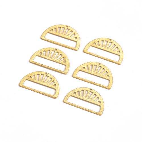 Brass Ékszer Medálok, Sárgaréz, Kupola, csiszolt, DIY & csiszolt & üreges, az eredeti szín, 30.10x17.40x0.80mm, Által értékesített PC