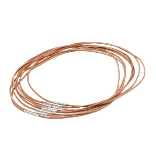 Fashion Ketting Cord, Koeienhuid, met Messing, DIY & verschillende grootte voor keus, meer kleuren voor de keuze, Verkocht door PC