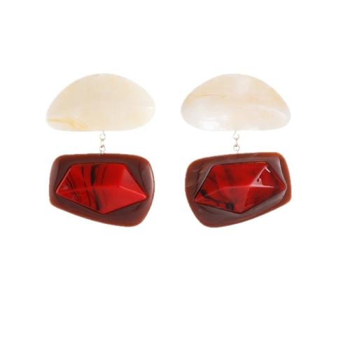 Acrylic Drop Earring Geometrical Pattern fashion jewelry & for woman Sold By Pair
