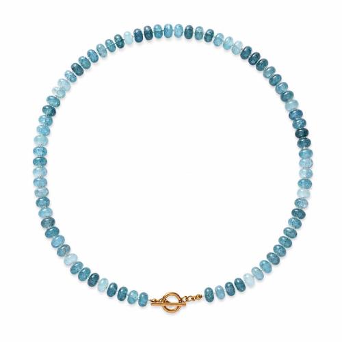 Aço inoxidável 304 colar, with misto de pedras semi-preciosas & Pérolas de água doce & vidrilho, banhado, joias de moda & Vario tipos a sua escolha & para mulher, vendido por PC