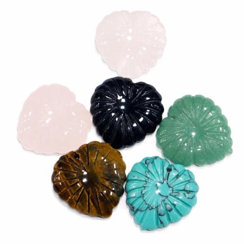 Gemstone Jewelry Pendants Heart Carved DIY Sold By PC