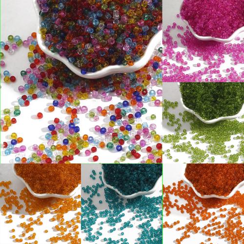 Átlátszó üveg Seed Beads, Üveg, DIY & különböző méretű a választás, több színt a választás, 15G/Bag, Által értékesített Bag