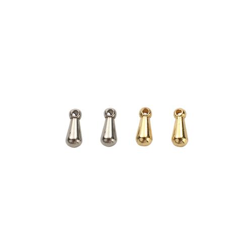 Colgantes de Acero Inoxidable, acero inoxidable 304, chapado, Bricolaje, más colores para la opción, 7x3mm, agujero:aproximado 1mm, Vendido por UD