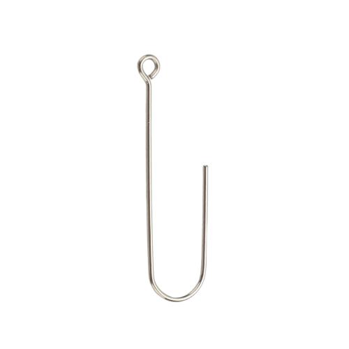 316 الفولاذ المقاوم للصدأ انخفاض المكون القرط, ديي, اللون الأصلي, 26x9x0.80mm, حفرة:تقريبا 2mm, تباع بواسطة PC