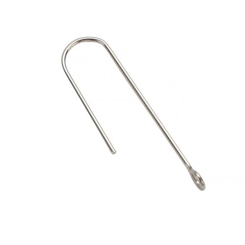 316 الفولاذ المقاوم للصدأ انخفاض المكون القرط, ديي, اللون الأصلي, 30x8x0.80mm, حفرة:تقريبا 2mm, تباع بواسطة PC