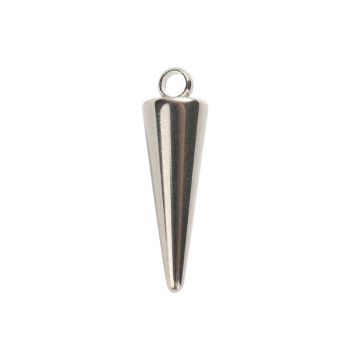 Bijoux pendentifs en acier inoxydable , Motif géométrique, DIY, couleur originale, 18x5.50mm, Trou:Environ 2mm, Vendu par PC