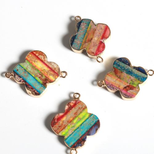 Imperial Jasper Pakabukai, Įspūdis Jasper, su Žalvarinis, aukso spalva padengtas, unisex & įvairių stilių pasirinkimas & 1/1 kilpa, daugiau spalvų pasirinkimas, Pardavė PC