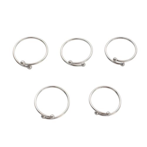Оправа для кольца из нержавеющей стали, Нержавеющая сталь 304, DIY & регулируемый & разный размер для выбора, оригинальный цвет, продается PC