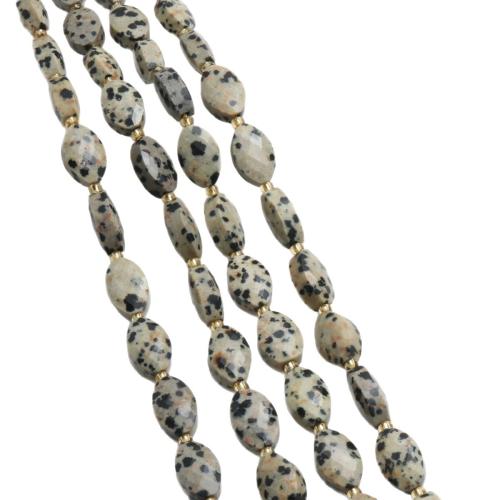 Edelstein Schmuckperlen, Pferdeauge, DIY & verschiedenen Materialien für die Wahl & facettierte, 9x14mm, ca. 23PCs/Strang, verkauft von Strang
