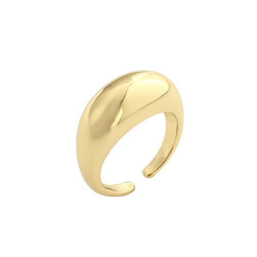 Messing Cuff fingerring, ægte forgyldt, mode smykker & for kvinde, 24x9.50mm, Indvendig diameter:Ca. 20mm, Solgt af PC