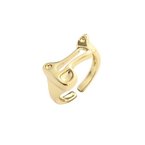 Brass Cuff Finger Ring real gold plated fashion jewelry & for woman Inner Approx 16.5mm Sold By PC
