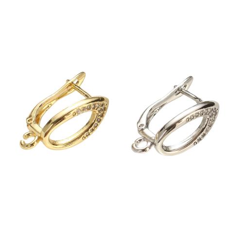 Balle di gioielli in ottone, placcato, DIY & Micro spianare cubic zirconia, nessuno, 22x19x12mm, Foro:Appross. 1mm, Venduto da PC