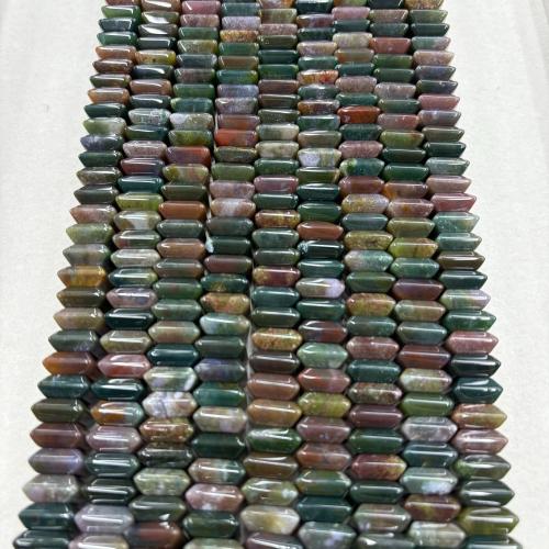 Koraliki z naturalnego indiańskiego agatu, Agat, Wzór geometryczny, DIY & gładkie, dostępnych więcej kolorów, sprzedawane na około 38 cm Strand