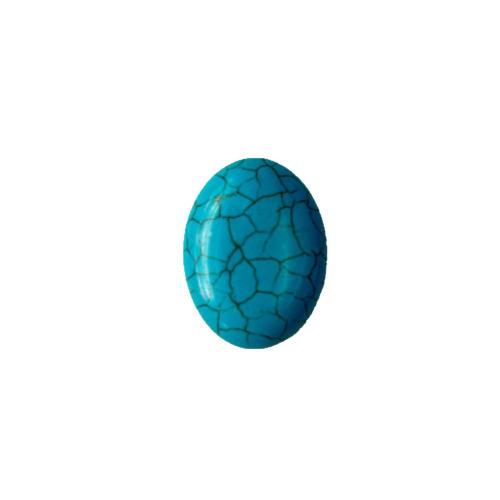 Gemstone Cabochons, Synthetische Turquoise, Ovaal, gepolijst, DIY & verschillende grootte voor keus, meer kleuren voor de keuze, Verkocht door PC