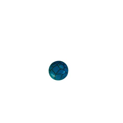 Gemstone Cabochons, Synthetische Turquoise, Ronde, gepolijst, DIY & verschillende grootte voor keus, meer kleuren voor de keuze, Verkocht door PC