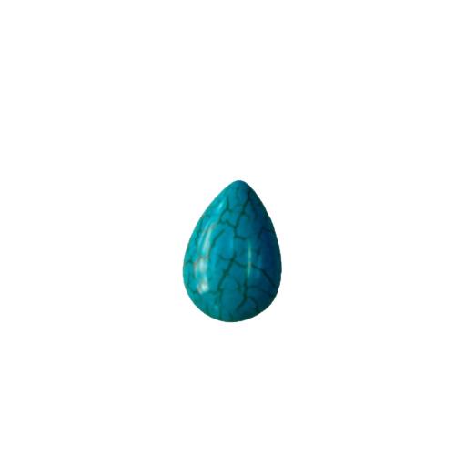 Gemstone Cabochons, Synthetische Turquoise, Traan, gepolijst, DIY & verschillende grootte voor keus, meer kleuren voor de keuze, Verkocht door PC