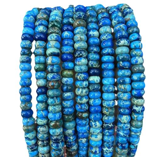 Vaikutelma Jasper Helmi, Abacus, kiiltävä, tee-se-itse, enemmän värejä valinta, 5x8mm, N. 77PC/Strand, Myymät Strand