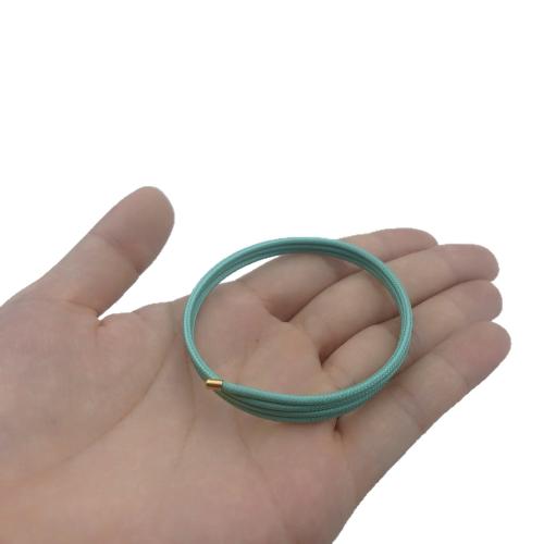 Acier titane Bracelet cordon, avec Aimant, style folk & pour femme, plus de couleurs à choisir, 2mm, Longueur Environ 52 cm, Vendu par PC