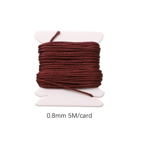 Najlon Cord, možete DIY, više boja za izbor, 0.80mm, Dužina 5 m, Prodano By PC