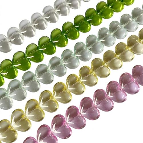 Glass Jewelry Beads Heart DIY & smooth Sold By Strand