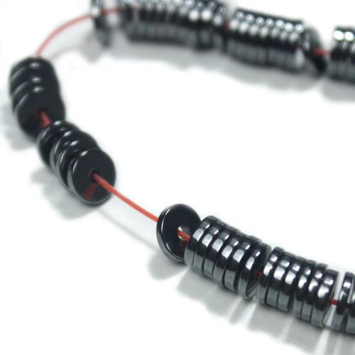 Nem mágneses hematit gyöngyök, Kerek, csiszolt, DIY & különböző méretű a választás, fekete, Által értékesített Strand