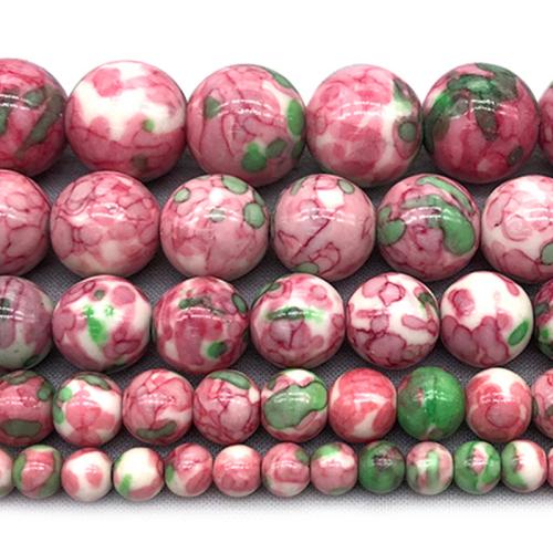Beads Jóias mistos, Gemstone Sintético, Roda, polido, DIY & tamanho diferente para a escolha, vendido para Aprox 37 cm Strand