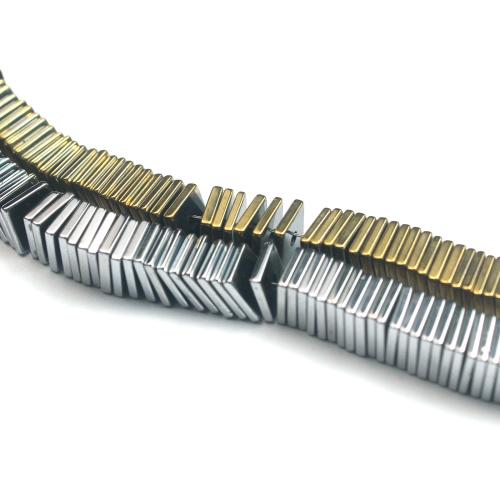 Nem mágneses hematit gyöngyök, Négyzet, DIY & különböző méretű a választás, több színt a választás, Által értékesített Strand