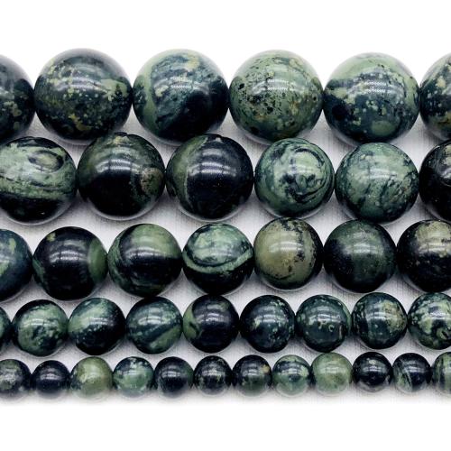 Natural Chalcedony Bead Green Eye Stone Round polished DIY Sold Per Approx 37 cm Strand