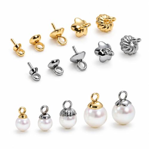 Bail Peg in acciaio inox, 304 acciaio inox, placcato, DIY & stili diversi per la scelta, 100PC/borsa, Venduto da borsa