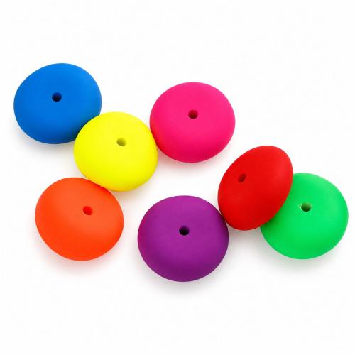 Matinio akrilo karoliukai, Akrilas, Butas Round, stoving lakas, Pasidaryk pats & fluorescentinis & matinis, daugiau spalvų pasirinkimas, 24x24x10mm, 500G/Pirkimo, Pardavė Pirkimo