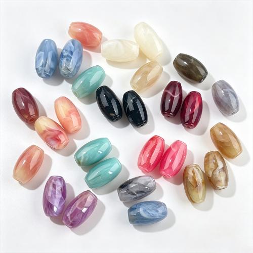 Akril nakit Beads, injekcijsko prešanje, možete DIY, više boja za izbor, 19x33mm, Približno 58računala/Lot, Prodano By Lot