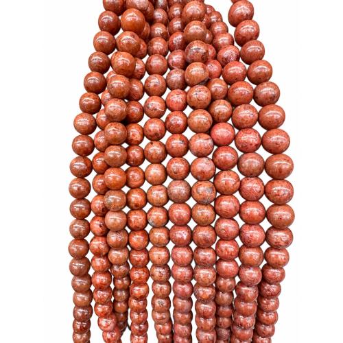 corallo vetro perla, Cerchio, DIY & formato differente per scelta, Venduto per Appross. 38 cm filo
