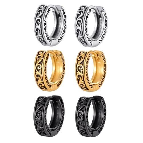 304 Stainless Steel Huggie Hoop náušnice, módní šperky & unisex, více barev na výběr, 12.70x3.70mm, Prodáno By PC