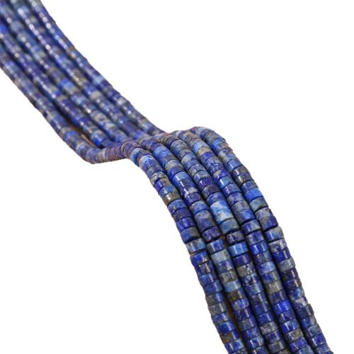 Lapis Lazuli Beads, Rond plat, DIY, 2x4mm, Per verkocht Ca 38 cm Strand