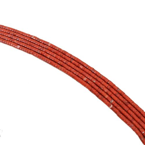 Red Jasper Üveggyöngy, Lapos kerek, csiszolt, DIY, 2x4mm, Naponta eladott Kb 38 cm Strand
