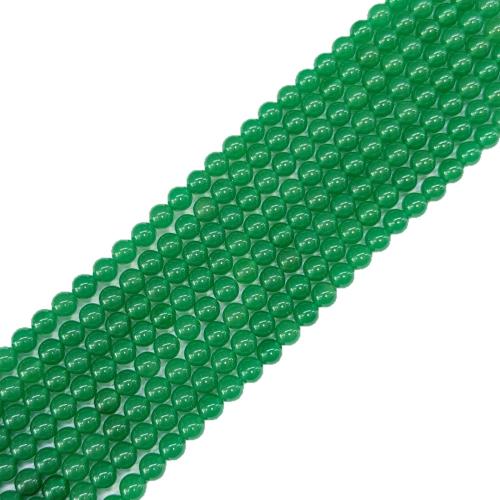 Syntetisk Ädelsten Bead, Rund, DIY & olika storlek för val, grön, Säljs av Strand